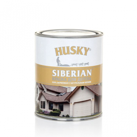 HUSKY SIBERIAN Краска для дерева акриловая База С (0,9л; 6шт) - КОЛОРЛОН ВТД Новосибирск