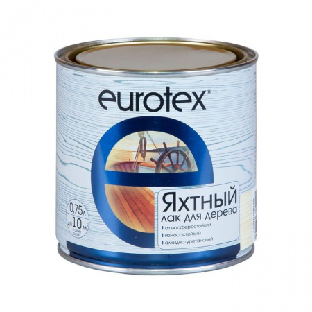 Eurotex (лак яхтный) полуматовый  0,75л/6шт - КОЛОРЛОН ВТД Новосибирск