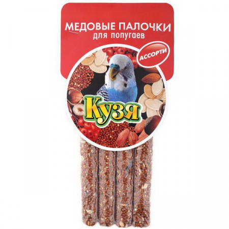 КУЗЯ палочки д/попугаев Ассорти (4 шт) - КОЛОРЛОН ВТД Новосибирск