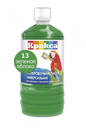 Колеровочная паста "Крокса" 13 зеленое яблоко 0,1л/Бутылка - КОЛОРЛОН ВТД Новосибирск