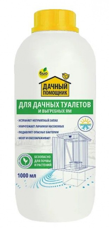 ДАЧНЫЙ ПОМОЩНИК, средство для дачных туалетов и выгребных ям (500 мл) - КОЛОРЛОН ВТД Новосибирск