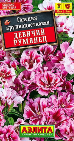 Годеция Девичий румянец 0. 1г, крупноцветковая (Аэлита) - КОЛОРЛОН ВТД Новосибирск