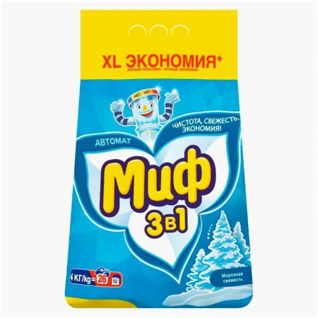МИФ Авт СМС порошк. Морозная свежесть 4кг - КОЛОРЛОН ВТД Новосибирск