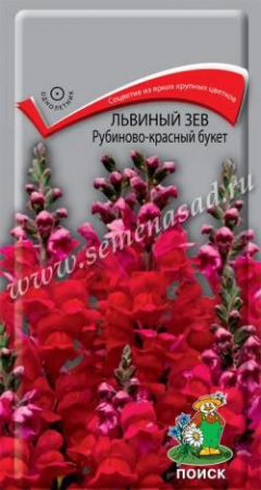 Львиный зев Рубиново-красный букет 0.1г (Поиск) цв - КОЛОРЛОН ВТД Новосибирск