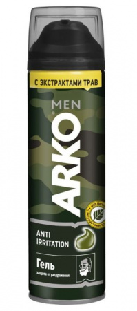 Arko Men гель Anti-Irritation 200мл для бритья - КОЛОРЛОН ВТД Новосибирск