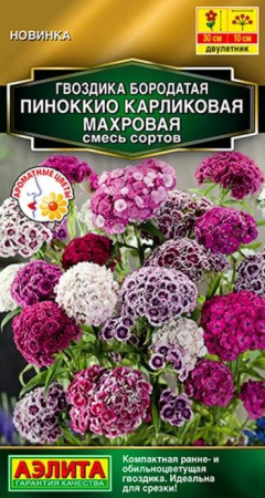 Гвоздика турецкая Пиноккио 0.1г, смесь сортов (Аэлита) - КОЛОРЛОН ВТД Новосибирск