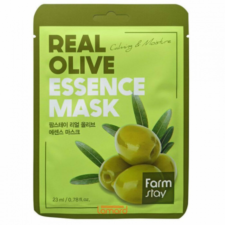 FarmStay Тканевая маска REAL с эссенцией ОЛИВОК / OLIVE ESSENCE - КОЛОРЛОН ВТД Новосибирск