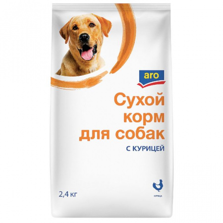 2,4КГ СУХОЙ КОРМ ARO ДЛЯ СОБАК КУРИЦА - КОЛОРЛОН ВТД Новосибирск