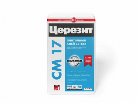 ЦЕРЕЗИТ CM 17/25кг Клей д/плитки эластичный Россия - КОЛОРЛОН ВТД Новосибирск
