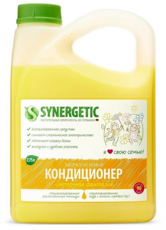 SYNERGETIC 2,75 л КОНДИЦИОНЕР ДЛЯ БЕЛЬЯ ЦВЕТОЧНАЯ ФАНТАЗИЯ - КОЛОРЛОН ВТД Новосибирск