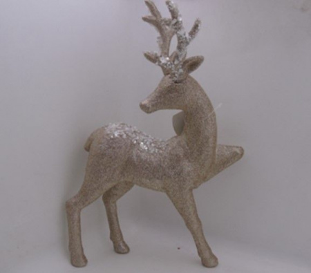 Фигурка новогодняя "Блестящее копытце" 22*33*7 см, Золото 107-6335 - КОЛОРЛОН ВТД Новосибирск