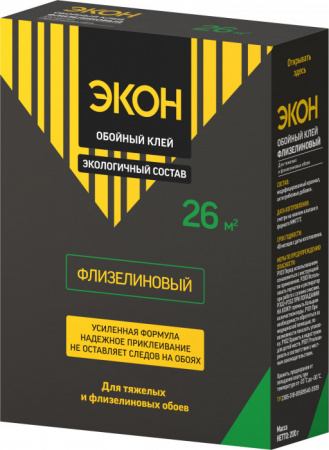 Обойный клей ЭКОН Флизелиновый (200г) - КОЛОРЛОН ВТД Новосибирск