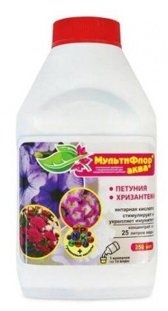 Мультифлор Аква д/петуний, хризантем, 250мл (ЕСМ) 15шт - КОЛОРЛОН ВТД Новосибирск