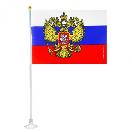 Флаг на присоске "Россия", 21 х 14 см   2472223 - КОЛОРЛОН ВТД Новосибирск