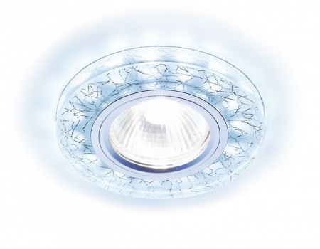 S226 W/CH/C белый/серебро/MR16+3W(LED COLD) - КОЛОРЛОН ВТД Новосибирск