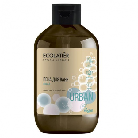 ECOLATIER URBAN  Пена д/ванн АМАРАНТ И БЕЛЫЙ ЧАЙ, 600мл - КОЛОРЛОН ВТД Новосибирск