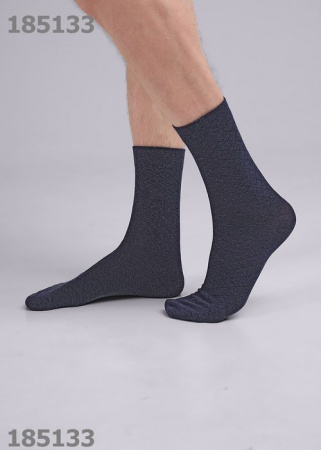 CLEVER К3401Л Носки мужские (Fashion база июль24), 27, Меланж т.синий - КОЛОРЛОН ВТД Новосибирск
