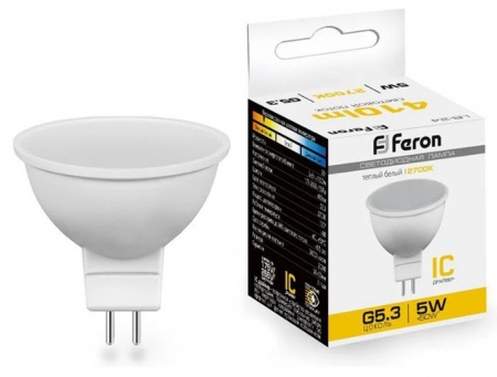 5W 230V G5.3 2700K MR16, LB-24 Feron - КОЛОРЛОН ВТД Новосибирск