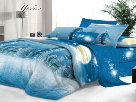 КПБ 1,5-ный "Sateen De Luxe", сатин, Урбан - КОЛОРЛОН ВТД Новосибирск