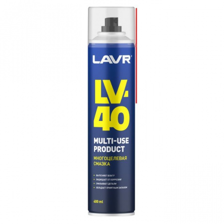 LAVR Смазка многоцелевая LV-40, 400 мл - КОЛОРЛОН ВТД Новосибирск