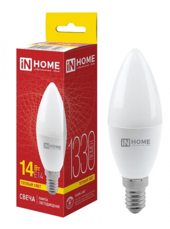 14W LED-СВЕЧА-VC 14Вт 230В E14 3000K 1330Лм IN HOME - КОЛОРЛОН ВТД Новосибирск