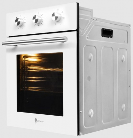 Духовой шкаф встраиваемый электрический  Leonord LEO-45002W - КОЛОРЛОН ВТД Новосибирск