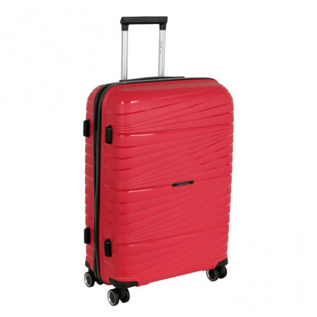 РР820 (3-ой) Red красный (24") пластик PC  чемодан средний - КОЛОРЛОН ВТД Новосибирск