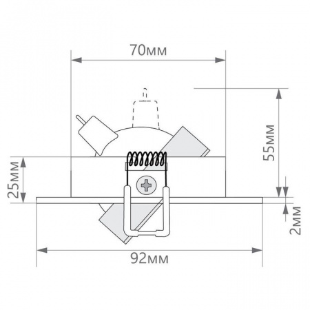 Точка 32637 DL2801 MR16 G5.3 квадрат, белый - КОЛОРЛОН ВТД Новосибирск