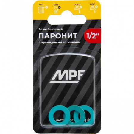 Прокладка 1/2 MPF безасбестовая (3 шт.), MP - КОЛОРЛОН ВТД Новосибирск