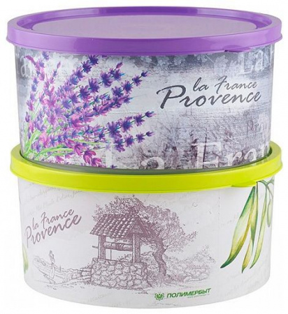 Коробка для мелочей круглая 1,9л "ПРОВАНС" (12) С51707 - КОЛОРЛОН ВТД Новосибирск