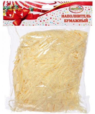 Наполнитель бумажный для подарков "Праздник" 50г , желтый 549-291 - КОЛОРЛОН ВТД Новосибирск