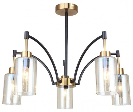 Люстра  Escada 1166/5P E14*40W Brass/Black - КОЛОРЛОН ВТД Новосибирск