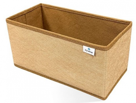 Коробка для хранения вещей 30x15x15 БЕЖЕВЫЙ - КОЛОРЛОН ВТД Новосибирск