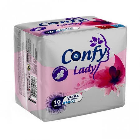 Confy Lady Гигиенические женские прокладки ULTRA NORMAL, 10шт - КОЛОРЛОН ВТД Новосибирск