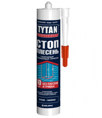 TYTAN Professional Стоп плесень герметик силиконовый санитарный нейтральный прозрачный 280 мл - КОЛОРЛОН ВТД Новосибирск