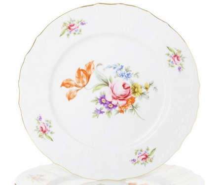 Тарелка мелкая 25 см; "Bernadotte", декор "Мейсенский букет"  P1750045JQZ5309011 - КОЛОРЛОН ВТД Новосибирск