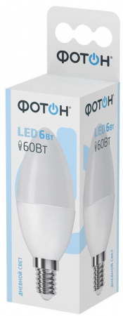 6W Led 22830 Фотон B35 E14 4000K Лампа - КОЛОРЛОН ВТД Новосибирск