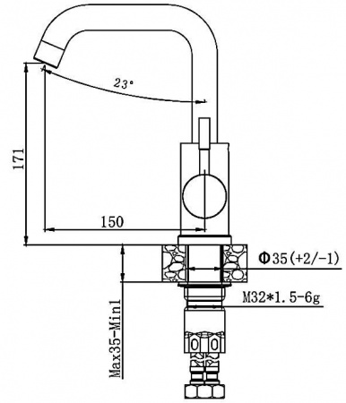 СМЕСИТЕЛЬ ДЛЯ КУХНИ HAIBA HB72304-4 - КОЛОРЛОН ВТД Новосибирск