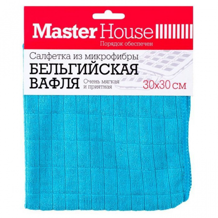 Салфетка из микрофибры 60158 БЕЛЬГИЙСКАЯ ВАФЛЯ 30см*30см М-60158 - КОЛОРЛОН ВТД Новосибирск