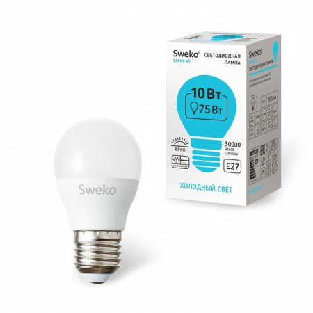 10W 42LED-G45-10W-230-4000K-E27 Лампа - КОЛОРЛОН ВТД Новосибирск