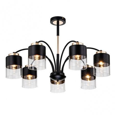 ***Люстра Escada 2121/7P E27*40W Black/Gold - КОЛОРЛОН ВТД Новосибирск