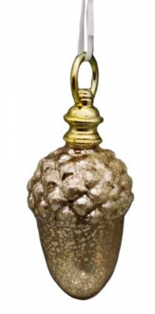 Новогоднее подвесное украшение из стекла / 5,5X5,5X14см арт.92649 - КОЛОРЛОН ВТД Новосибирск