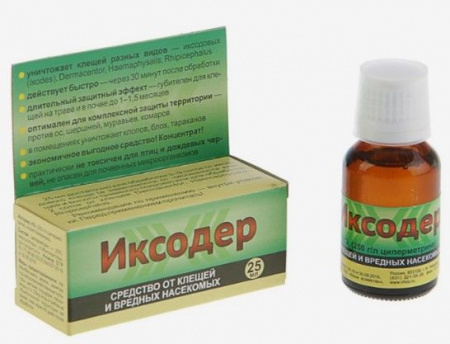 Иксодер 25мл, обраб. территории от клещей (ВХ) 30шт - КОЛОРЛОН ВТД Новосибирск