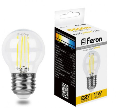 11W Лампа, 230V E27 2700K прозрачная, LB-511 - КОЛОРЛОН ВТД Новосибирск
