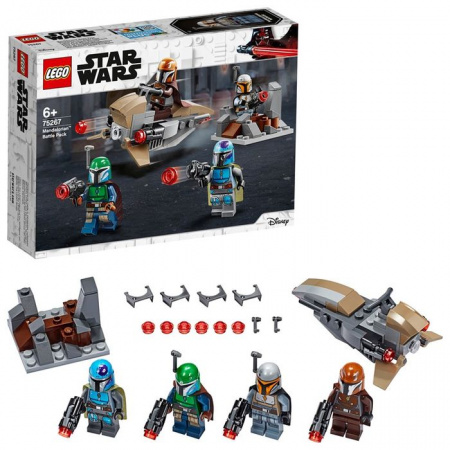 75267Конструктор LEGO STAR WARS "Боевой набор: мандалорцы" - КОЛОРЛОН ВТД Новосибирск