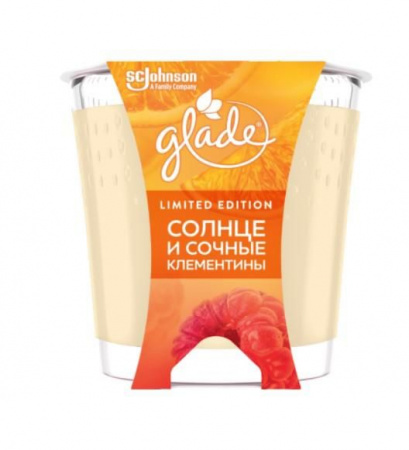 Glade Свеча ароматизированная "Солнце и сочные клементины", 129 гр - КОЛОРЛОН ВТД Новосибирск