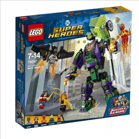 76097Конструктор LEGO SUPER HEROES Сражение с роботом Лекса Лютора - КОЛОРЛОН ВТД Новосибирск