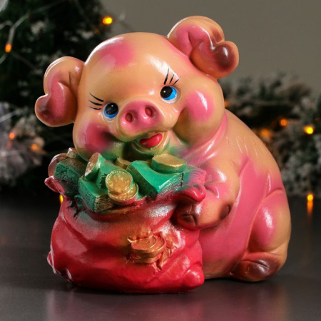 Копилка "Свинка с мешком№2" 25*26 см   3900359 - КОЛОРЛОН ВТД Новосибирск