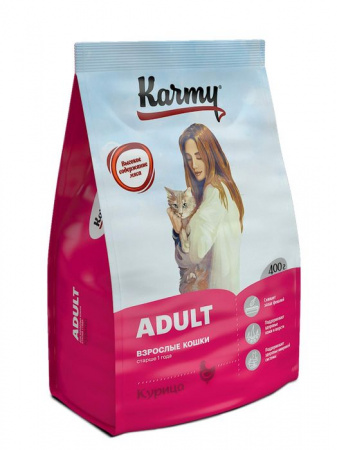 Karmy Эдалт Курица 0,4кг - КОЛОРЛОН ВТД Новосибирск