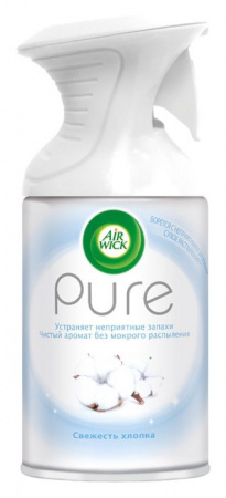 AIRWICK Освежитель воздуха PURE  Свежесть хлопка 250мл - КОЛОРЛОН ВТД Новосибирск